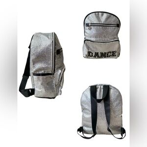 DANSHUZ SILVER SEQUIN DANCE BACKPACK